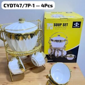 Service à Soupe Gold Splash (7 Pièces)