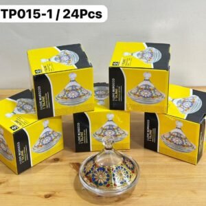 Tajine de Service Individuel en Verre Cristal